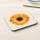 Flowers Orange Gerbera Bier Onderzetter (Linkerzijde)