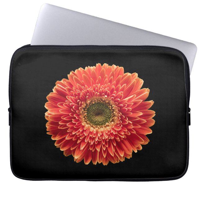 Flowers Orange Gerbera Daisy Laptop Sleeve (Voorkant)