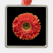 Flowers Orange Gerbera Daisy Metalen Ornament (Voorkant)