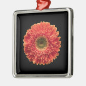 Flowers Orange Gerbera Daisy Metalen Ornament (Links)