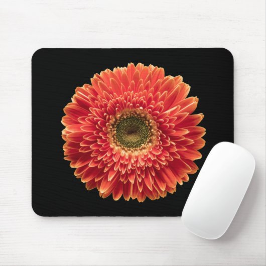 Flowers Orange Gerbera Daisy Muismat (Met muis)