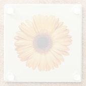 Flowers Orange Gerbera Glazen Onderzetter (Achterkant)