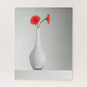 Flowers Orange Gerbera in Vase Legpuzzel