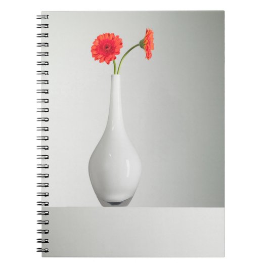 Flowers Orange Gerbera in Vase Notitieboek (Voorkant)