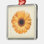 Flowers Orange Gerbera Metalen Ornament (Links)