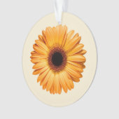Flowers Orange Gerbera Ornament (voorkant)