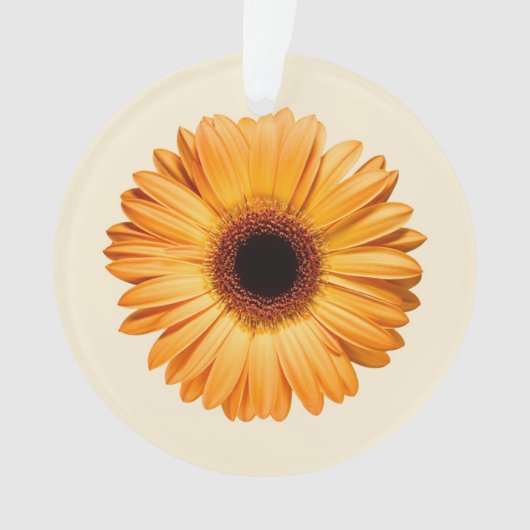 Flowers Orange Gerbera Ornament (voorkant)