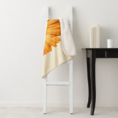 Flowers Orange Gerbera Sherpa Deken (In situ)