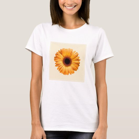 Flowers | Orange Gerbera T-shirt (Voorkant)