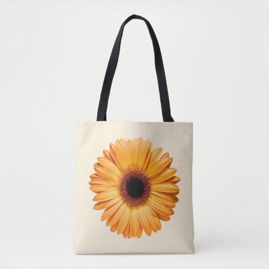 Flowers Orange Gerbera Tote Bag (Voorkant)