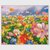 Flowers paintings monet painting claude impression cadeaupapier (Vlak)