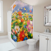 Flowers paintings monet painting claude impression douchegordijn (In situ)