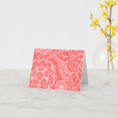 Flowers & Paisley Notecards Kaart (Gele Bloem)