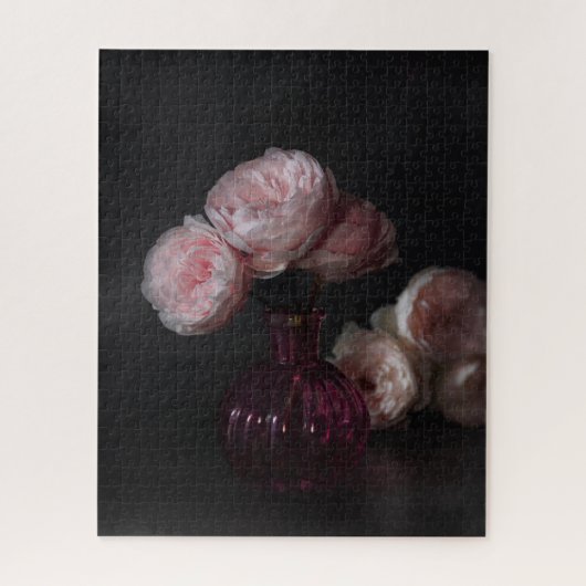 Flowers Pale Pink Peonies in Vase Legpuzzel (Verticaal)