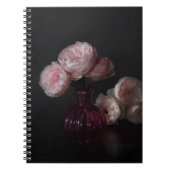 Flowers Pale Pink Peonies in Vase Notitieboek (Voorkant)