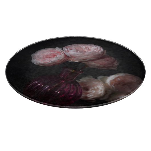 Flowers | Pale Pink Peonies in Vase Snijplank (Hoek)