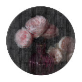 Flowers | Pale Pink Peonies in Vase Snijplank (Voorkant)