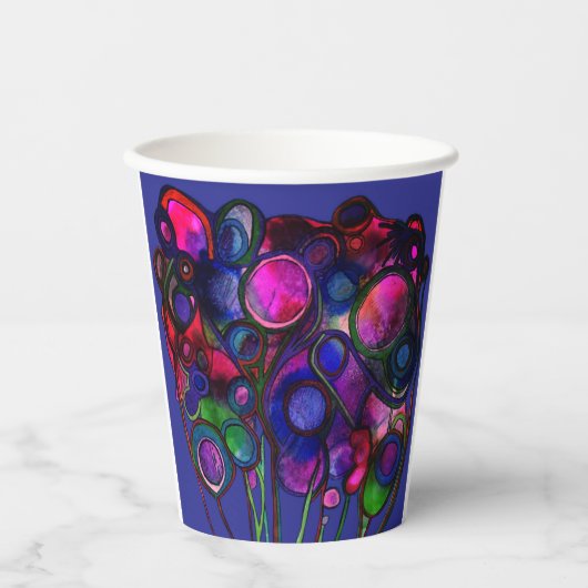 Flowers Papieren Bekers (Voorkant)