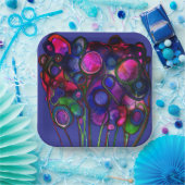 Flowers Papieren Bordje (Feest)