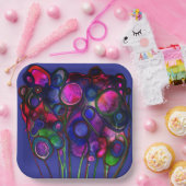 Flowers Papieren Bordje (Feest)