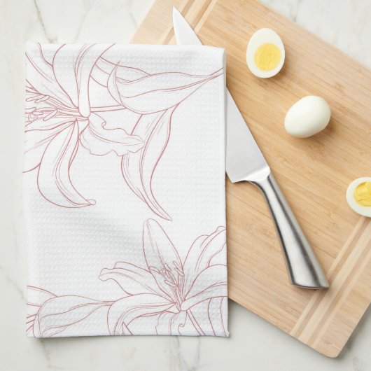 Flowers Patroon 10 Theedoek (Quarter Fold)