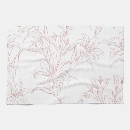 Flowers Patroon 10 Theedoek (Horizontaal)