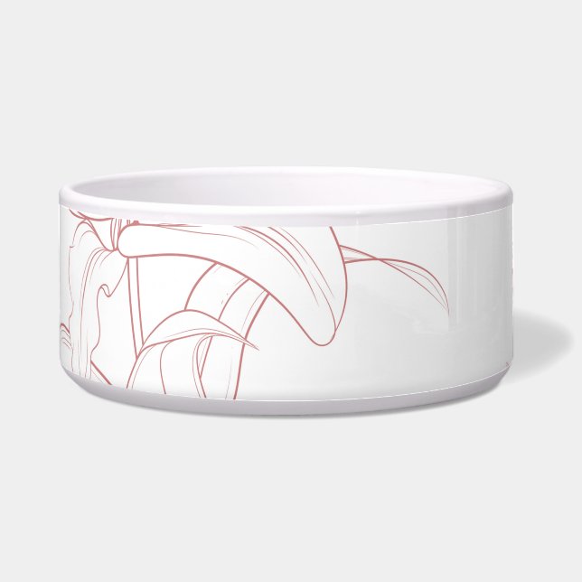 Flowers Patroon 10 Voerbakje (Voorkant)