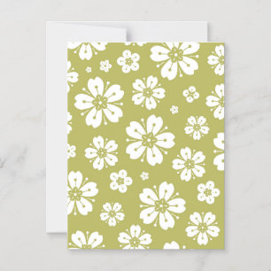 Flowers Patroon 1 Magnetische Uitnodiging
