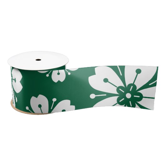 Flowers Patroon 3 Satijnen Lint (Spoel)