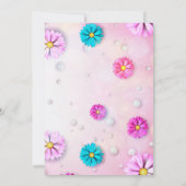 Flowers Patroon 7 Bedankkaart (Achterkant)