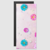 Flowers Patroon 7 Magnetische Uitnodiging (Voorkant / Achterkant)