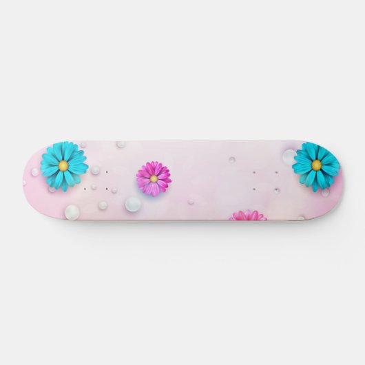 Flowers Patroon 7 Persoonlijk Skateboard (Horizontaal)