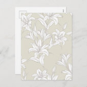 Flowers Patroon 9 Feestdagenkaart (Voorkant / Achterkant)