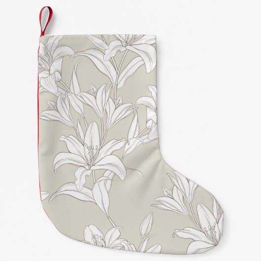 Flowers Patroon 9 Kleine Kerstsok (Voorkant)