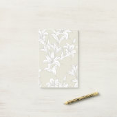 Flowers Patroon 9 Post-it® Notes (Op bureau)