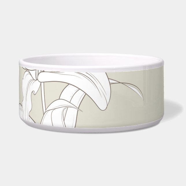 Flowers Patroon 9 Voerbakje (Voorkant)