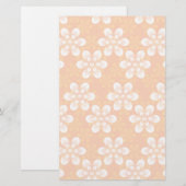 Flowers Patroon Briefpapier (Voorkant / Achterkant)