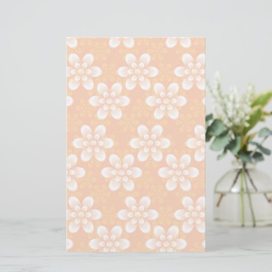 Flowers Patroon Briefpapier (Staand voorkant)