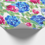 Flowers Patroon Cadeaupapier (Hoek)