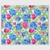 Flowers Patroon Cadeaupapier (Vlak)