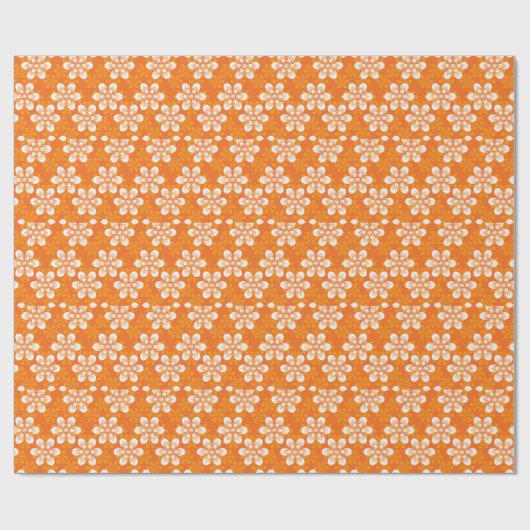 Flowers Patroon Cadeaupapier (Vlak)