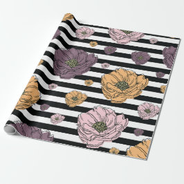 Flowers Patroon Cadeaupapier