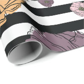 Flowers Patroon Cadeaupapier (Rol Hoek)