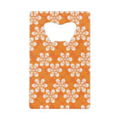 Flowers Patroon Creditkaart Flessenopener (Voorkant)