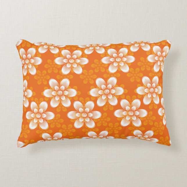 Flowers Patroon Decoratief Kussen (Voorkant)