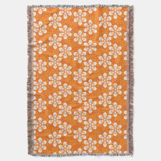 Flowers Patroon Deken (Voorkant Verticaal)