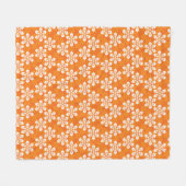 Flowers Patroon Fleece Deken (Voorkant (Horizontaal))