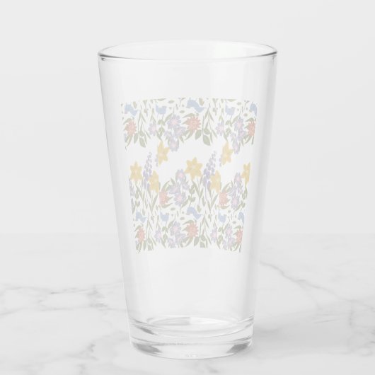 Flowers Patroon Glas (Achterkant)