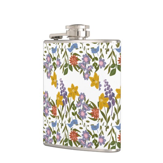 Flowers Patroon Heupfles (Links)