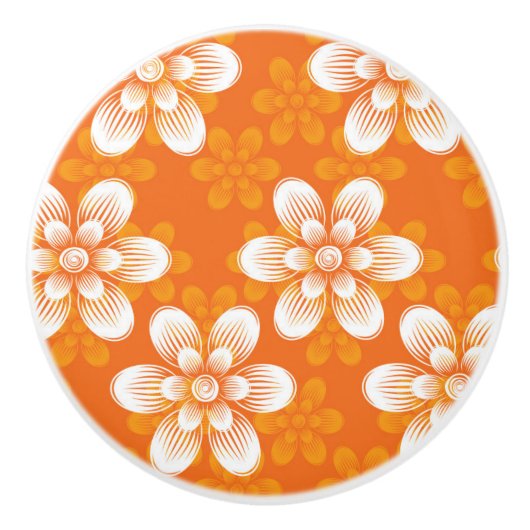 Flowers Patroon Keramische Knop (Voorkant)